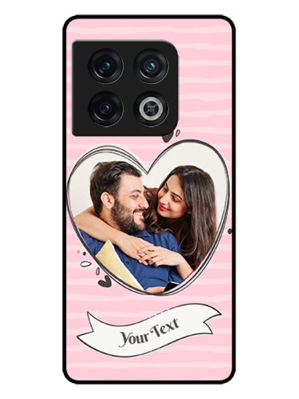 Custom OnePlus 10 Pro 5G Custom Metal Phone CaseVintage Heart Design