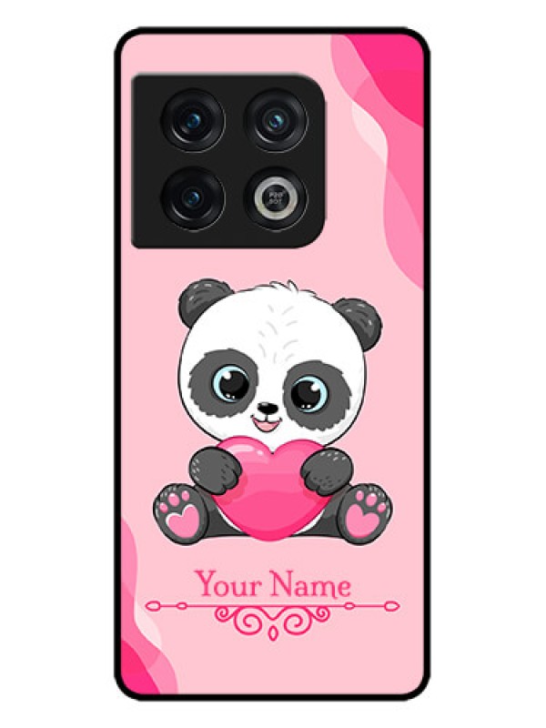 Custom OnePlus 10 Pro 5G Custom Metal Phone CaseCute Panda Design
