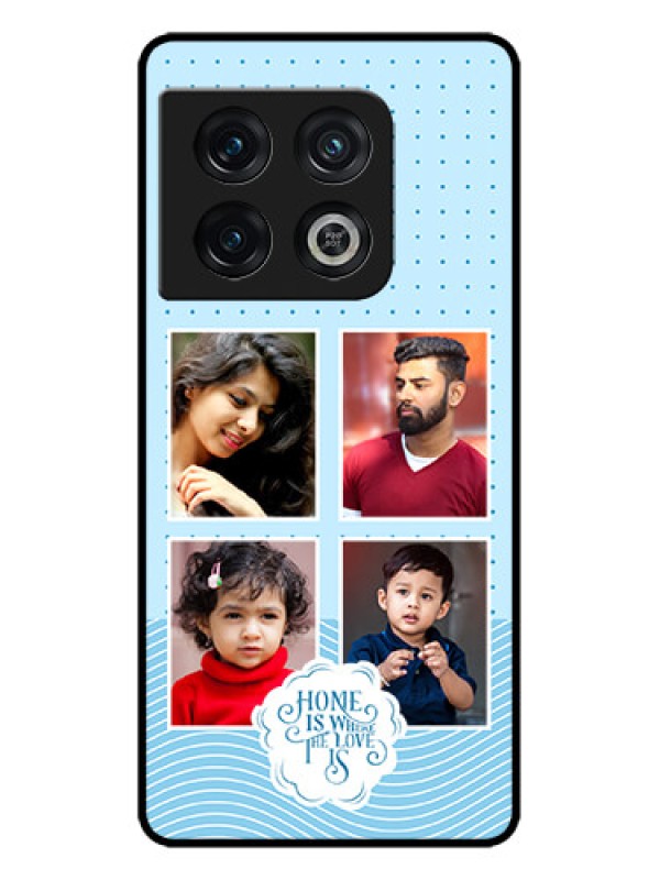 Custom OnePlus 10 Pro 5G Custom Metal Phone CaseCute Love Quote With 4 Pic Upload Design