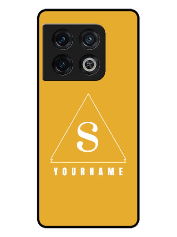 Custom OnePlus 10 Pro 5G Custom Metal Phone CaseSimple Triangle Design