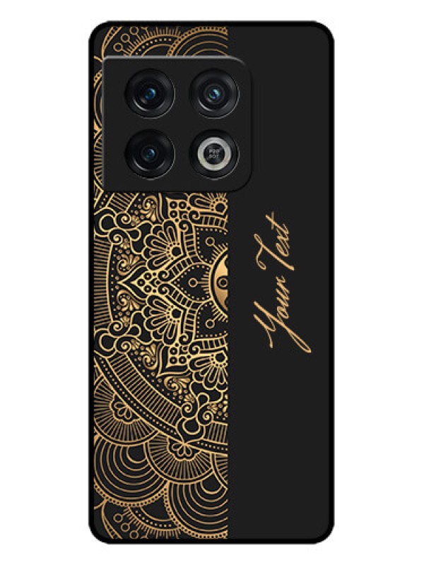 Custom OnePlus 10 Pro 5G Custom Metal Phone CaseMandala Art With Custom Text Design