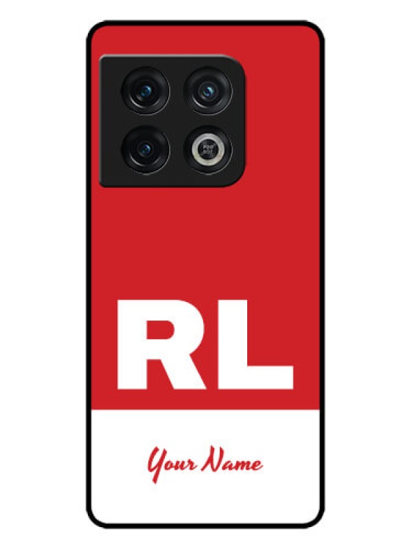 Custom OnePlus 10 Pro 5G Custom Metal Phone CaseDual Tone Custom Text Design