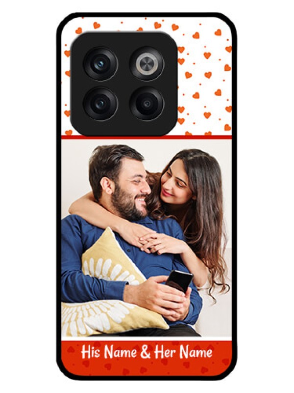 Custom OnePlus 10T 5G Custom Metal Phone CaseOrange Love Symbol Design