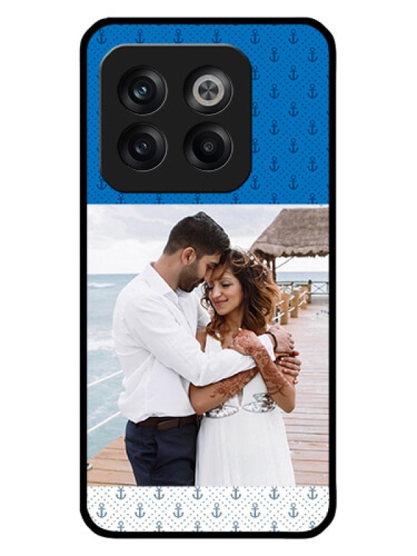 Custom OnePlus 10T 5G Custom Metal Phone CaseBlue Anchors Design