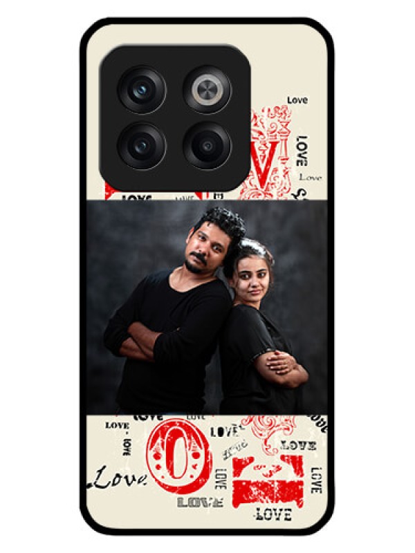 Custom OnePlus 10T 5G Custom Metal Phone CaseTrendy Love Design Case