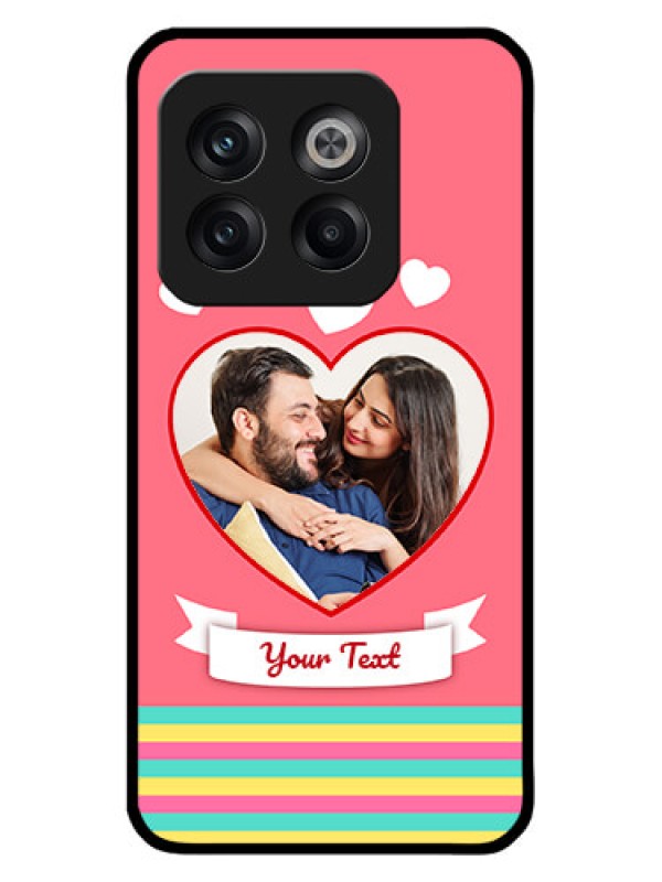 Custom OnePlus 10T 5G Custom Metal Phone CaseLove Shapes Doodle Design