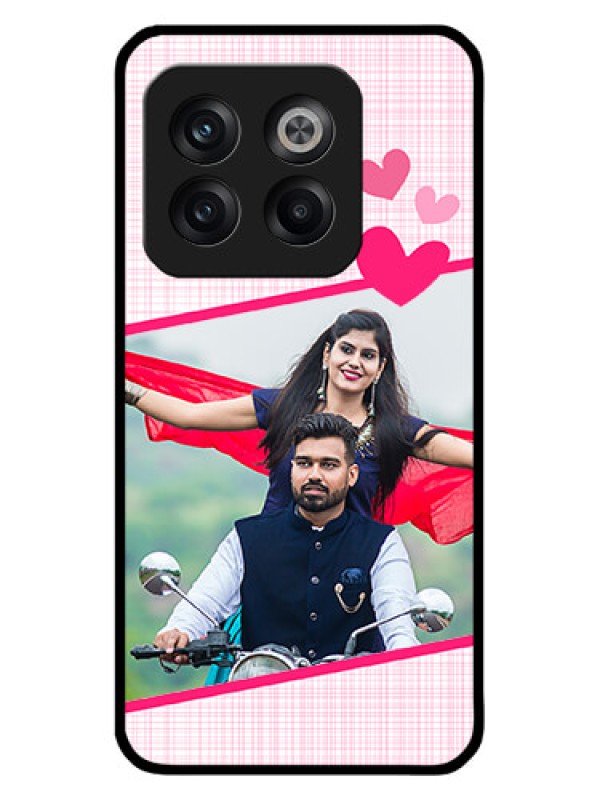 Custom OnePlus 10T 5G Custom Metal Phone CaseLove Shape Heart Design