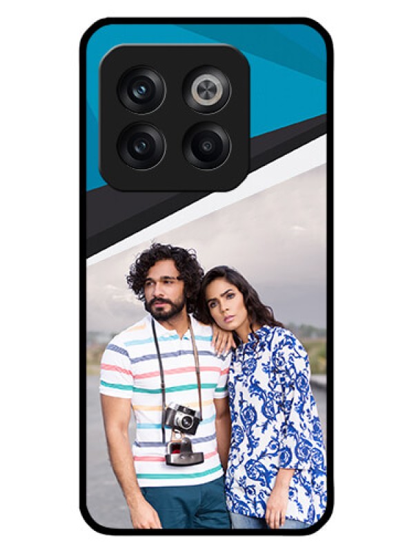 Custom OnePlus 10T 5G Custom Metal Phone CaseSimple Pattern Photo Upload Design