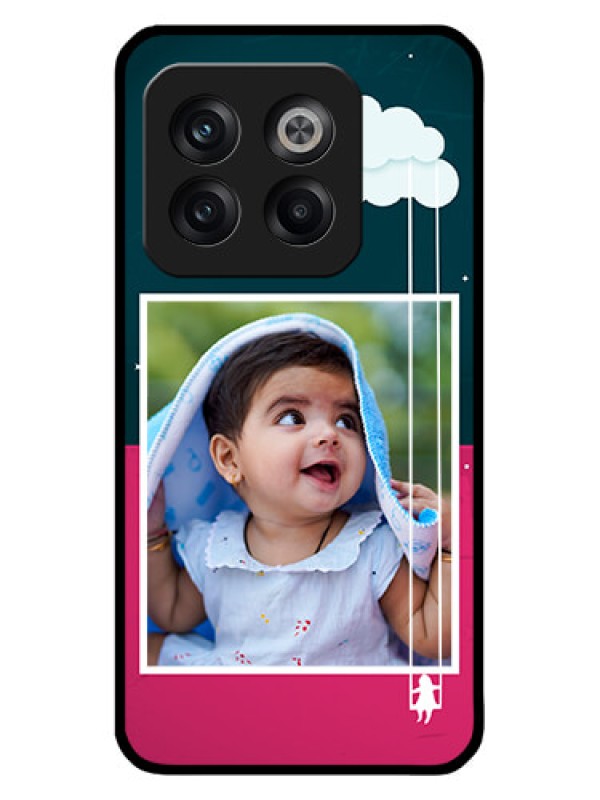 Custom OnePlus 10T 5G Custom Metal Phone CaseCute Girl With Cloud Design
