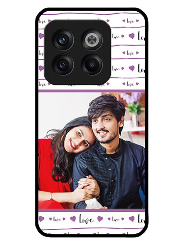 Custom OnePlus 10T 5G Custom Metal Phone CaseCouples Heart Design