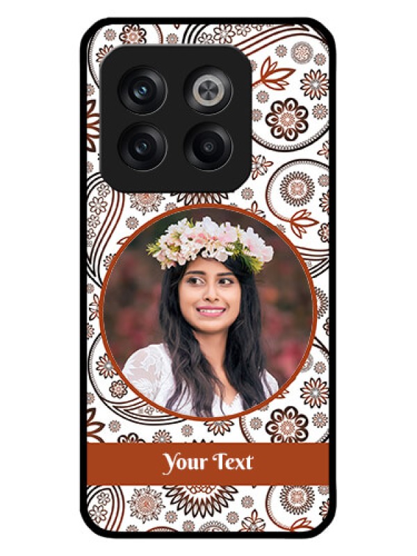 Custom OnePlus 10T 5G Custom Metal Phone CaseAbstract Flower Design