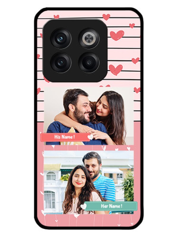 Custom OnePlus 10T 5G Custom Metal Phone CasePhoto With Heart Design