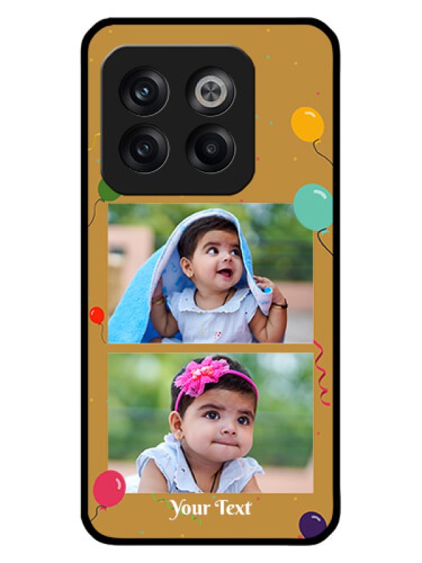 Custom OnePlus 10T 5G Custom Metal Phone CaseImage Holder With Birthday Celebrations Design