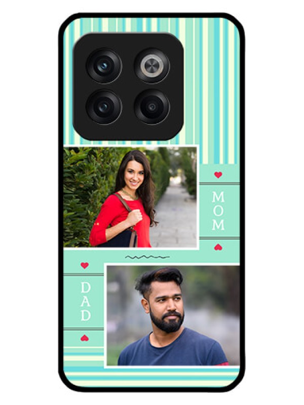 Custom OnePlus 10T 5G Custom Metal Phone CaseMom and Dad Pic Design