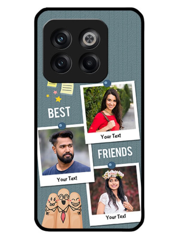 Custom OnePlus 10T 5G Custom Metal Phone CaseSticky Frames And Friendship Design