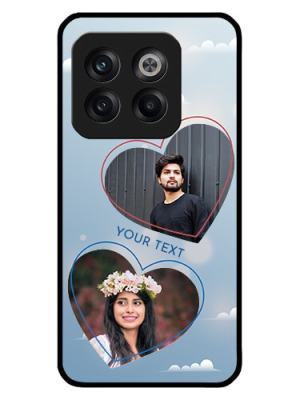 Custom OnePlus 10T 5G Custom Metal Phone CaseBlue Color Couple Design