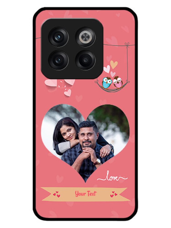 Custom OnePlus 10T 5G Custom Metal Phone CasePeach Color Love Design