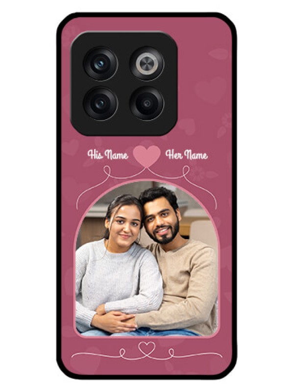 Custom OnePlus 10T 5G Custom Metal Phone CaseLove Floral Design