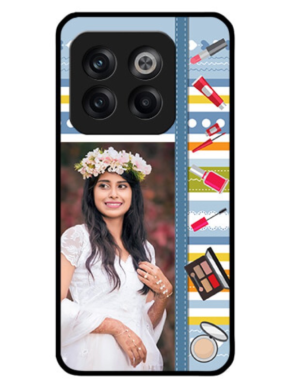Custom OnePlus 10T 5G Custom Metal Phone CaseMakeup Icons Design