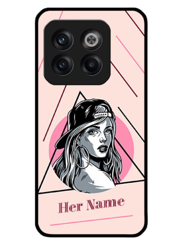 Custom OnePlus 10T 5G Custom Metal Phone CaseRockstar Girl Design