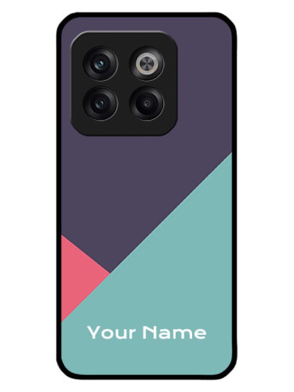 Custom OnePlus 10T 5G Custom Metal Phone CaseTri Color Abstract Design