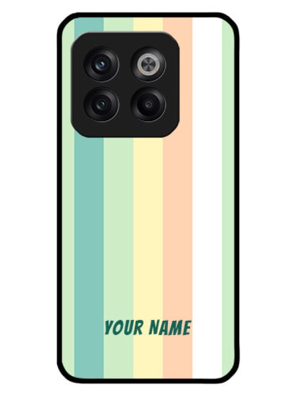 Custom OnePlus 10T 5G Custom Metal Phone CaseMulti - Colour Stripes Design