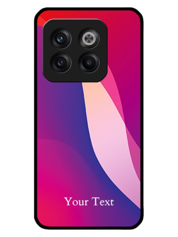 Custom OnePlus 10T 5G Custom Metal Phone CaseDigital Abstract Overlap Design