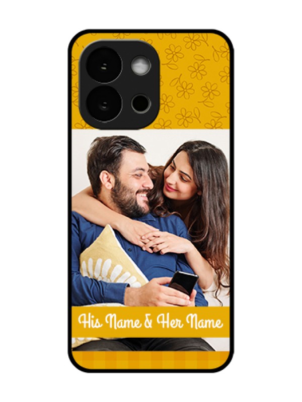 Custom OnePlus 13s 5G Custom Metal Phone Case - Yellow Floral Design