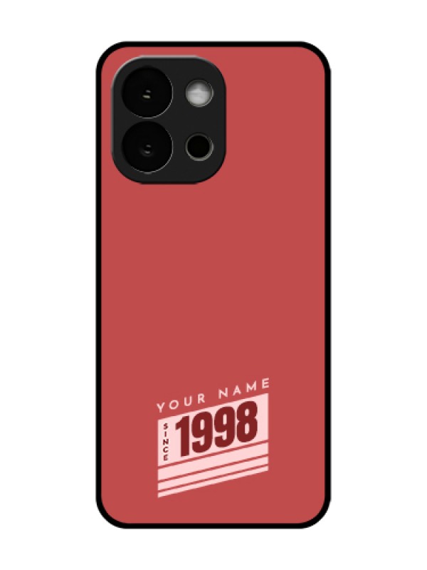 Custom OnePlus 13s 5G Custom Metal Phone Case - Red Custom Year Of Birth Design