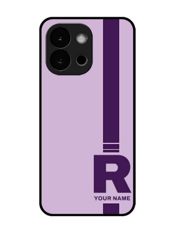 Custom OnePlus 13s 5G Custom Metal Phone Case - Simple Dual Tone Stripe With Name Design