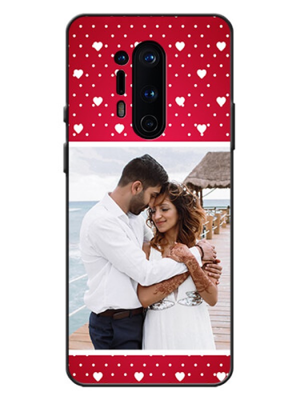 Custom OnePlus 8 Pro Custom Metal Phone Case - Hearts Mobile Case Design