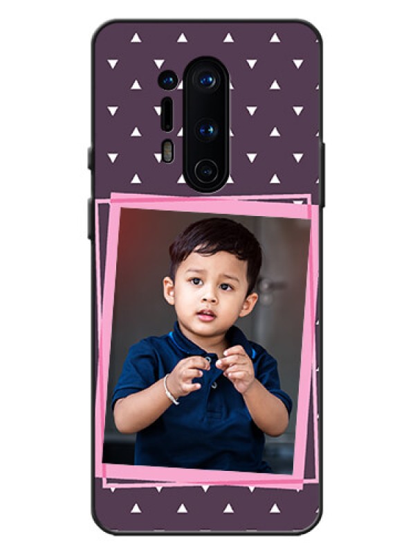 Custom OnePlus 8 Pro Custom Metal Phone Case - Triangle Pattern Dotted Design
