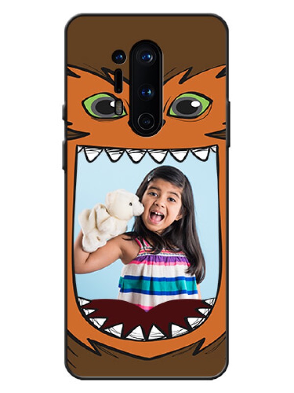 Custom OnePlus 8 Pro Custom Metal Phone Case - Owl Monster Back Case Design