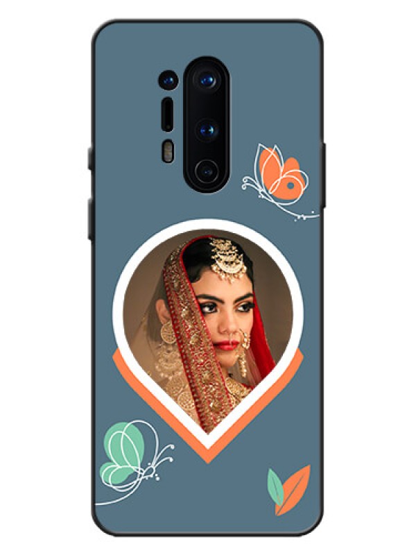 Custom OnePlus 8 Pro Custom Metal Phone Case - Droplet Butterflies Design