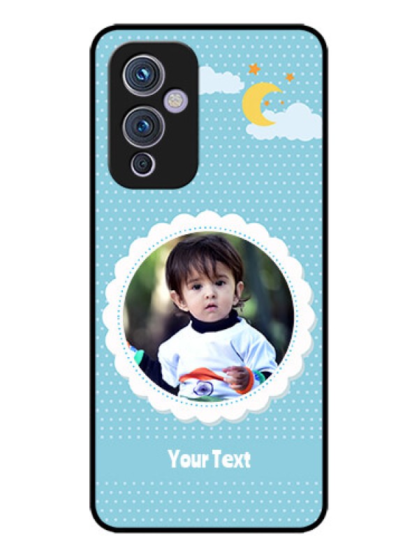 Custom OnePlus 9 5G Custom Metal Phone CaseViolet Pattern Design