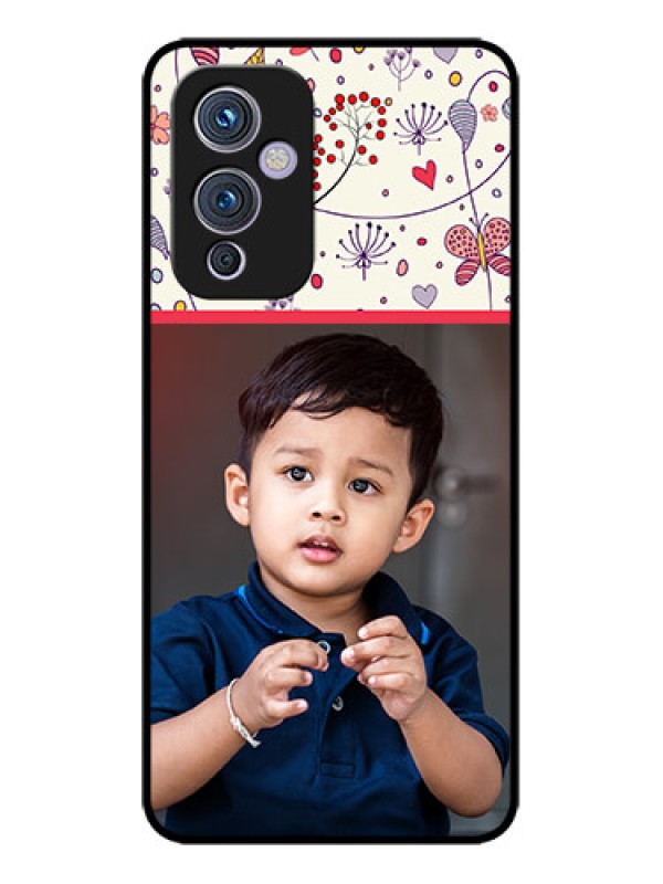Custom OnePlus 9 5G Custom Metal Phone CasePremium Floral Design