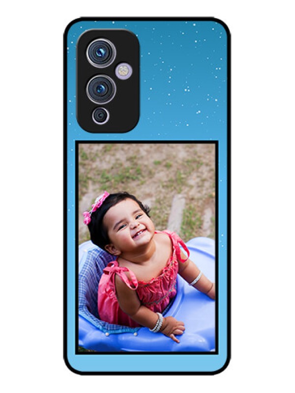 Custom OnePlus 9 5G Custom Metal Phone CaseWave Pattern Colorful Design