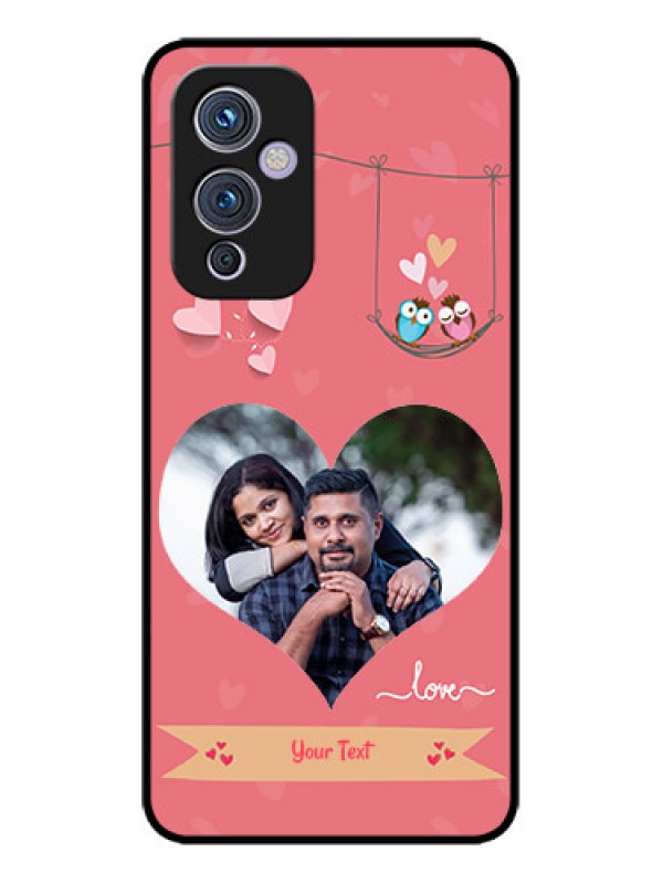 Custom OnePlus 9 5G Custom Metal Phone CasePeach Color Love Design