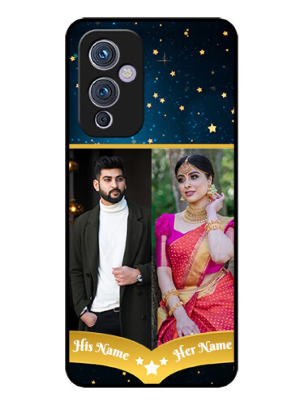 Custom OnePlus 9 5G Custom Metal Phone CaseGalaxy Stars Backdrop Design