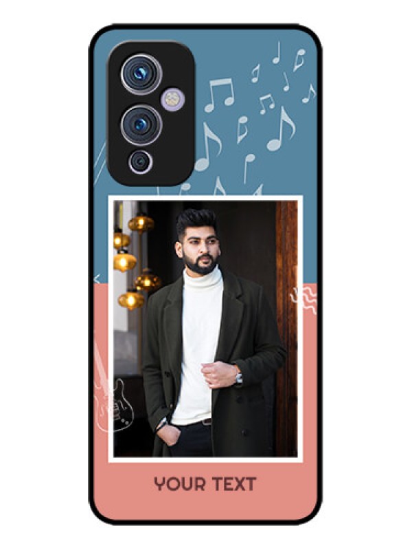 Custom OnePlus 9 5G Custom Metal Phone CaseWith Color Musical Note Design