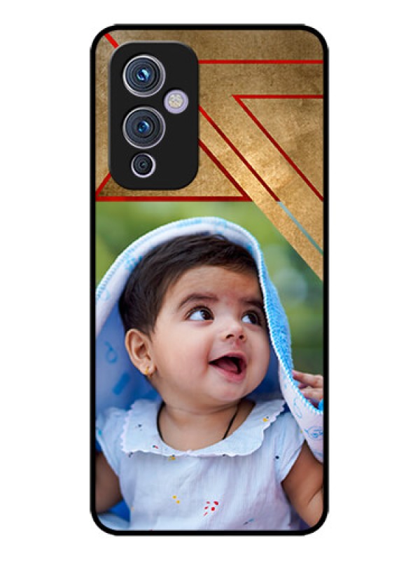 Custom OnePlus 9 5G Custom Metal Phone CaseGradient Abstract Texture Design