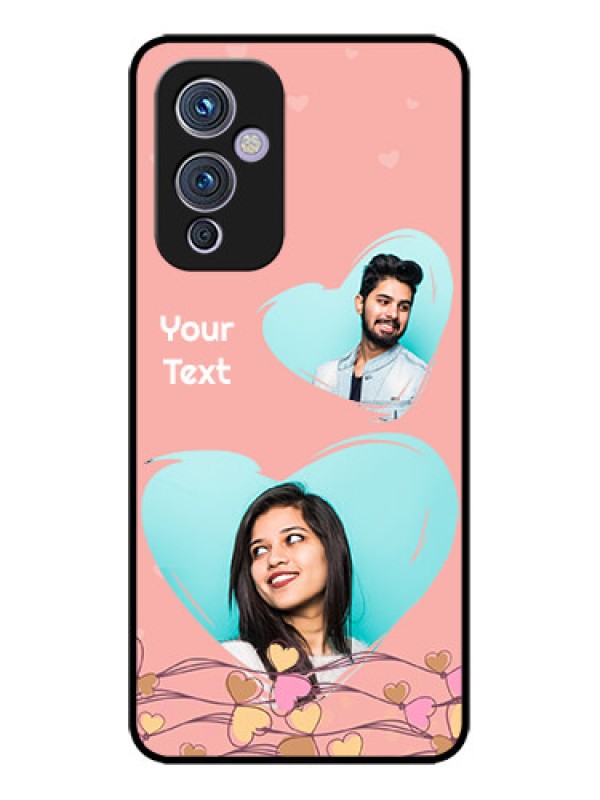 Custom OnePlus 9 5G Custom Metal Phone CaseLove Doodle Design