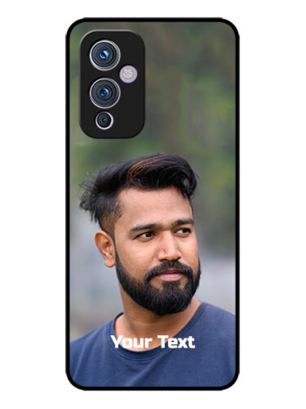 Custom OnePlus 9 5G Custom Metal Phone CasePhoto With Text Design