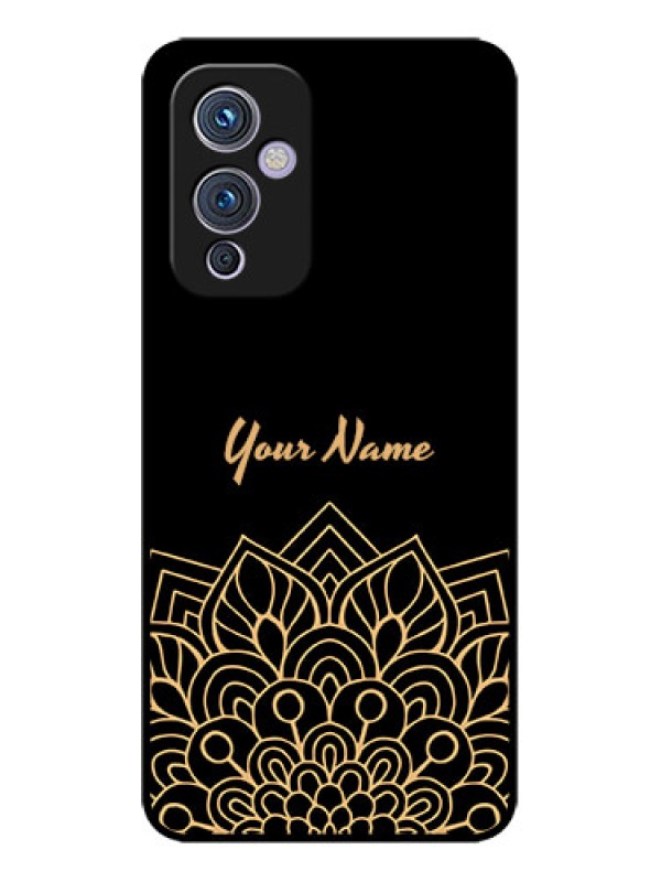 Custom OnePlus 9 5G Custom Metal Phone CaseGolden Mandala Design