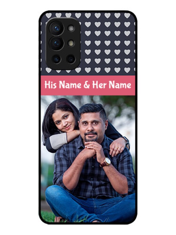 Custom OnePlus 9R 5G Custom Metal Phone CaseLove Symbols Design