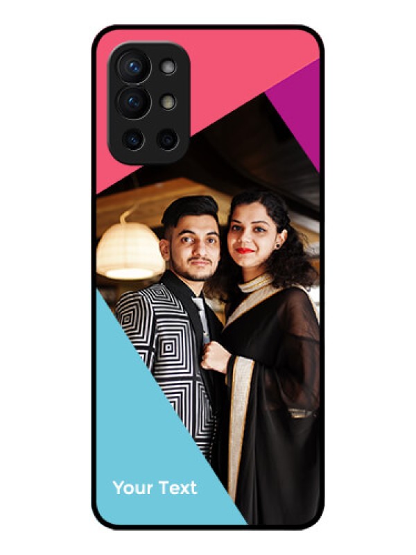 Custom OnePlus 9R 5G Custom Metal Phone CaseStacked Triple Colour Design