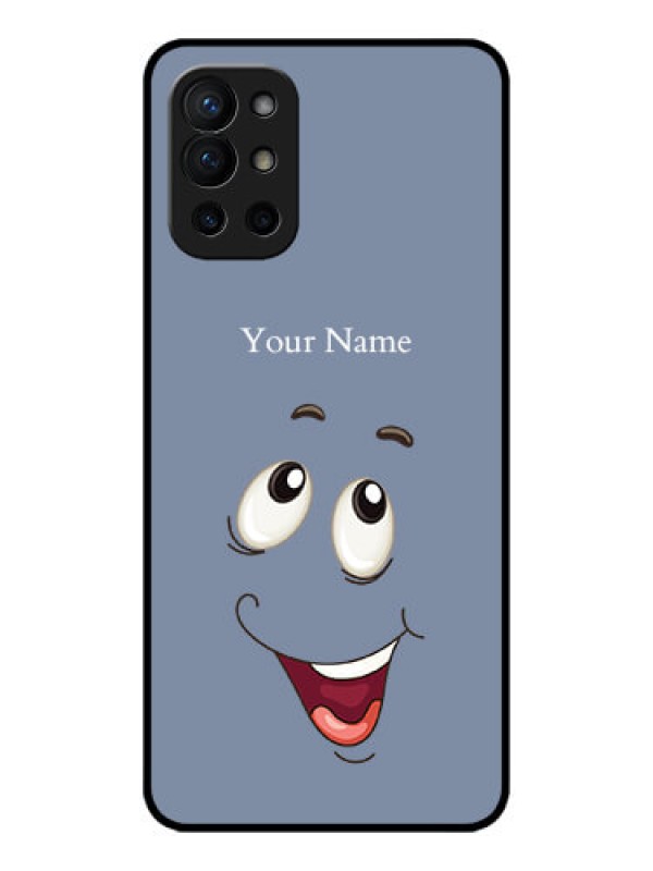 Custom OnePlus 9R 5G Custom Metal Phone CaseLaughing Cartoon Face Design
