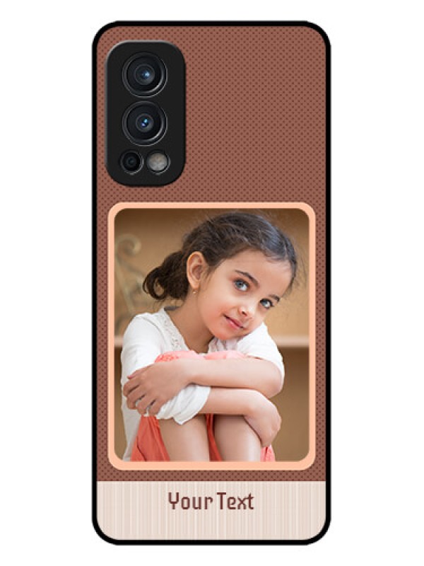 Custom OnePlus Nord 2 5G Custom Metal Phone CaseSimple Pic Upload Design