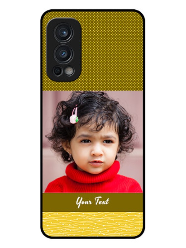 Custom OnePlus Nord 2 5G Custom Metal Phone CaseSimple Green Color Design