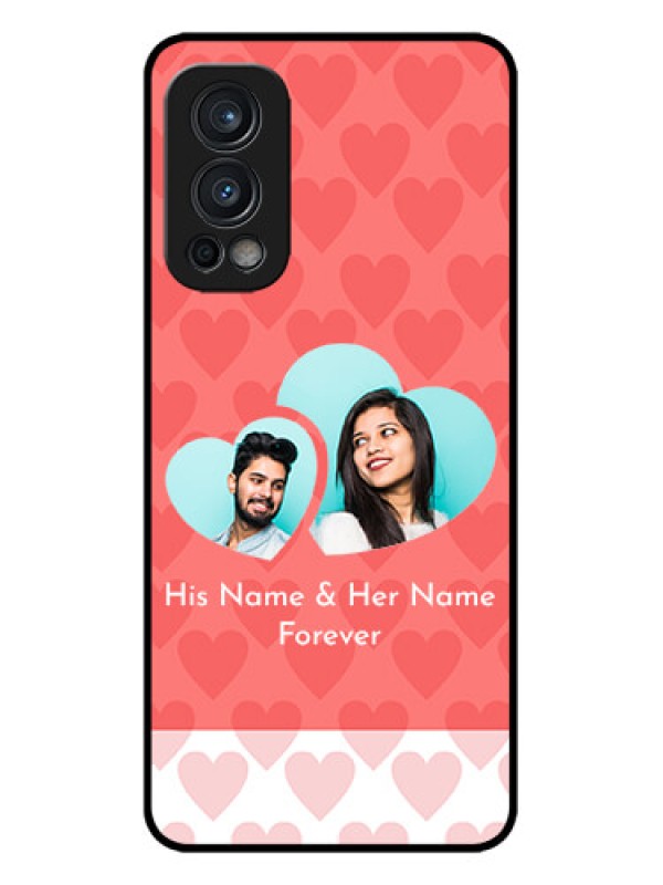 Custom OnePlus Nord 2 5G Custom Metal Phone CaseCouple Pic Upload Design